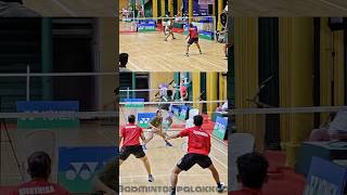 Backhandsmash😱🤯🔥badminton badmintonhighlights badmintoncompetition shorts [upl. by Pillyhp]