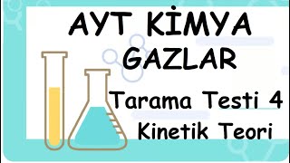 Tarama Testi 4 Kinetik Teori GAZLAR AYT11Sınıf Kimya 28 [upl. by Atekehs]