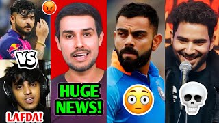 YouTuber Vs Cricketer BIG CONTROVERSY 😳 Dhruv Rathee Elvish Yadav Virat Kohli Samay Raina [upl. by Imogen931]