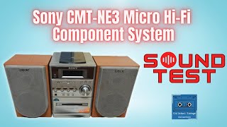 Sony CMTNE3 Micro Hifi System Sound Test [upl. by Crandell]