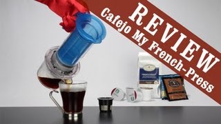 My French Press by Caféjo brew KCup Pod amp Ground Coffee  Exclusive Review [upl. by Ludeman]