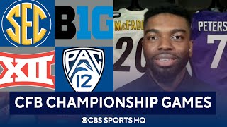 CFB Championship Game Picks SEC Big Ten Big 12 Pac12 amp MORE  CBS Sports HQ [upl. by Hebbe]