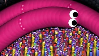 Slitherio 001 Troll Hacked Skin Snake vs 97724 Snakes Epic Slitherio Gameplay [upl. by Nawuj191]