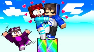 MINECRAFT Encerrada en Un BLOQUE OP con Mi FAN LOCO 😨💥 [upl. by Ruth]