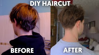 How to cut your own hair at home DIY SELF HAIRCUT TUTORIAL neck taper fading tutorial [upl. by Richmal71]