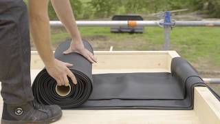 Aanbrengen EPDM dakbedekking op houten ondergrond Tips amp Tricks voor het leggen van EPDM folie [upl. by Eentirb]