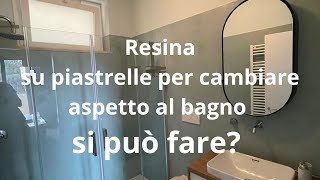 bagno in resina su piastrelle [upl. by Nitniuq777]