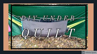 DIY Under Quilt Sleeping bag 2 Bungie cords 2 Carabiners [upl. by Anaeco555]