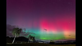 Polarlichter am Donnerstag 10Oktober 2024 über Südhessen [upl. by Meingolda]