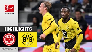 TripleComeback From BVB  Frankfurt  Dortmund 33  Highlights  Matchday 9 – Bundesliga 202324 [upl. by Heron]