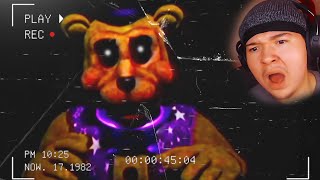 REACTING TO A FNAF VHS TAPE WAS A BIG MISTAKE [upl. by Ewolram584]