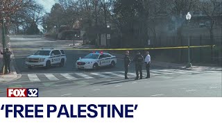 Across America US airman sets himself on fire in support of Palestine [upl. by Chancelor]