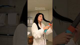 What am I doing wrong…‌Please help a girl out and leave any tips you have hairtok curls dyson [upl. by Noiroc]