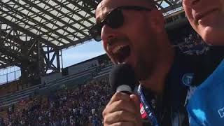 Napoli Stadium Announcer after Marek Hamšík goal against Cagliari [upl. by Anaiviv]