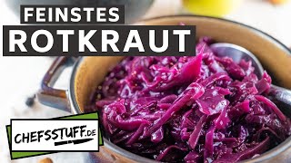 Rotkraut  Blaukraut marinieren schneiden und einkochen wie im Restaurant ultra lecker [upl. by Schwartz96]