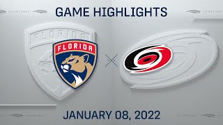 NHL Highlights  Panthers vs Hurricanes  Jan 8 2022 [upl. by Vincenta917]