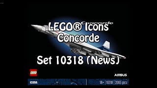 Das große Weiße LEGO Concorde Icons Set 10318 Klemmbausteinlyrik News [upl. by Nahtaneoj452]