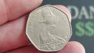 JEMIMA PUDDLEDUCK 50P COIN VALUE  REVIEW [upl. by Ahtiek]