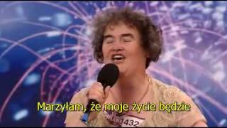 Napisy Polskie Susan Boyle  Britains Got Talent Polski [upl. by Adraynek694]