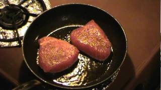 Pan Seared Tuna Steaks IQF Grade [upl. by Atalya]