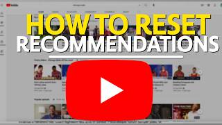 How to Reset YouTube Recommendations 2024 Tutorial [upl. by Aed9]