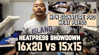 HEAT PRESS  16x20 vs 15x15 [upl. by Williamsen]