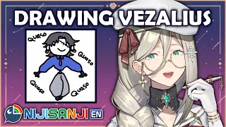 【DRAWING ZATSUDAN】 Lets Draw Vezalius🧻 【NIJISANJI EN  Aia Amare 】 [upl. by Kavita]