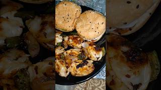 Tasty pan fried momos with moburg🤤food dinner trending viralvideo ytshorts momos shortsfeed [upl. by Samuella403]