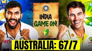 Day 1 Stumps  Boom Boom Bumrah on Top in Perth  Australia in Huge Trouble 677 India vs Australia [upl. by Nevur990]