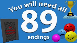 How To Get All 89 Endings in Easiest Game On Roblox [upl. by Akemal809]