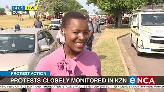 Protest action  Protests closely monitored in KZN [upl. by Nyrahtak765]