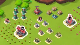 DESTROYING more Hammerman HQ Bases in Boom Beach HQ 40 [upl. by Aloel]