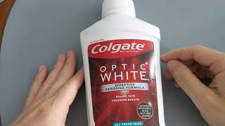 Colgate Optic White Mouthwash Review  Pros amp Cons [upl. by Anitsuga]