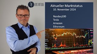 Aktueller Marktstatus Nasdaq100  Tesla  Amazon  Ethereum [upl. by Cecilla226]