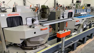 Elumatec DG 104 Double Head Saw machine [upl. by Tyra108]