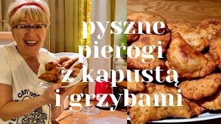 PIEROGI Z KAPUSTÄ„ I GRZYBAMI JAK PRZYGOTOWAÄ† FARSZJAK ZROBIÄ† CIASTO NA PIEROGI VLOGMAS 14 [upl. by Akimihs862]