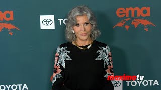 Jane Fonda 33rd Annual EMA Awards Gala Green Carpet [upl. by Royal]