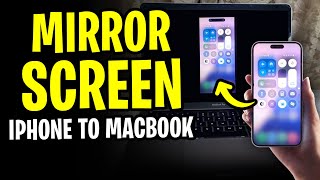 How to Screen Mirror from iPhone to MacBook Pro 2024 [upl. by Ahsaetal]