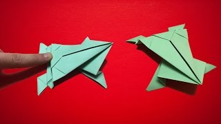 Zıplayan Kurbağa Nasıl Yapılır   Kağıttan  Origami [upl. by Johnson]