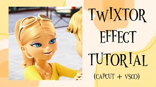 Twixtor Tutorial Using CapCut And VSCO  Hannah129 [upl. by Arvin]