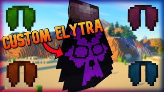 How to Customize or Dye an Elytra in Minecraft  Customizable Elytra Mod [upl. by Yttig218]