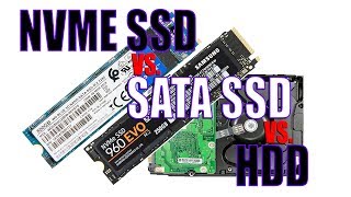 M2 NVME SSD vs SSD vs HDD [upl. by Nilyad]