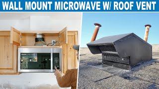 How To Vent a Microwave  Fan Though the Roof Completely DIY [upl. by Mansfield778]