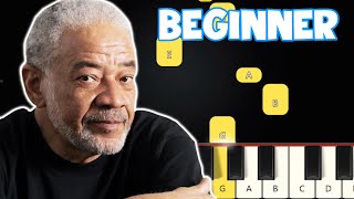 Lean On Me  Bill Withers  Beginner Piano Tutorial  Easy Piano [upl. by Aniluj306]