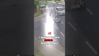 Electric Scooter Accident Girls Got Hit by a Car While Riding an EScooter [upl. by Bollen]