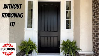 How to Paint Your Front Door Black [upl. by Nnyltiak]