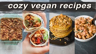 COZY VEGAN RECIPES  easy healthy warming [upl. by Ailemap]