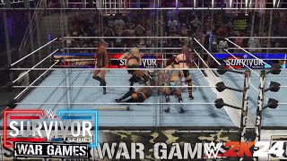 WWE 2K24  Womens War Games Match 2023  Survivor Series 2023  PS5 [upl. by Alaric801]