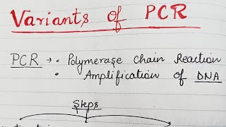 Variants of PCR Part 2 AFLP Asymmetric Real Time Colony Single cell Allele Specific PCR [upl. by Lodi]