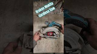 Repairing a broken Makita DSS611 Cordless saw makita dss611 broken fixed repaired tools [upl. by Anaj]